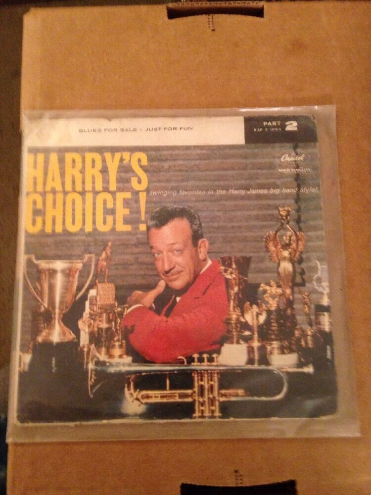 HARRYS CHOICE Harry James And His Orchestra BLUES FOR SALE/ JUST FOR FUN 45 Rpm