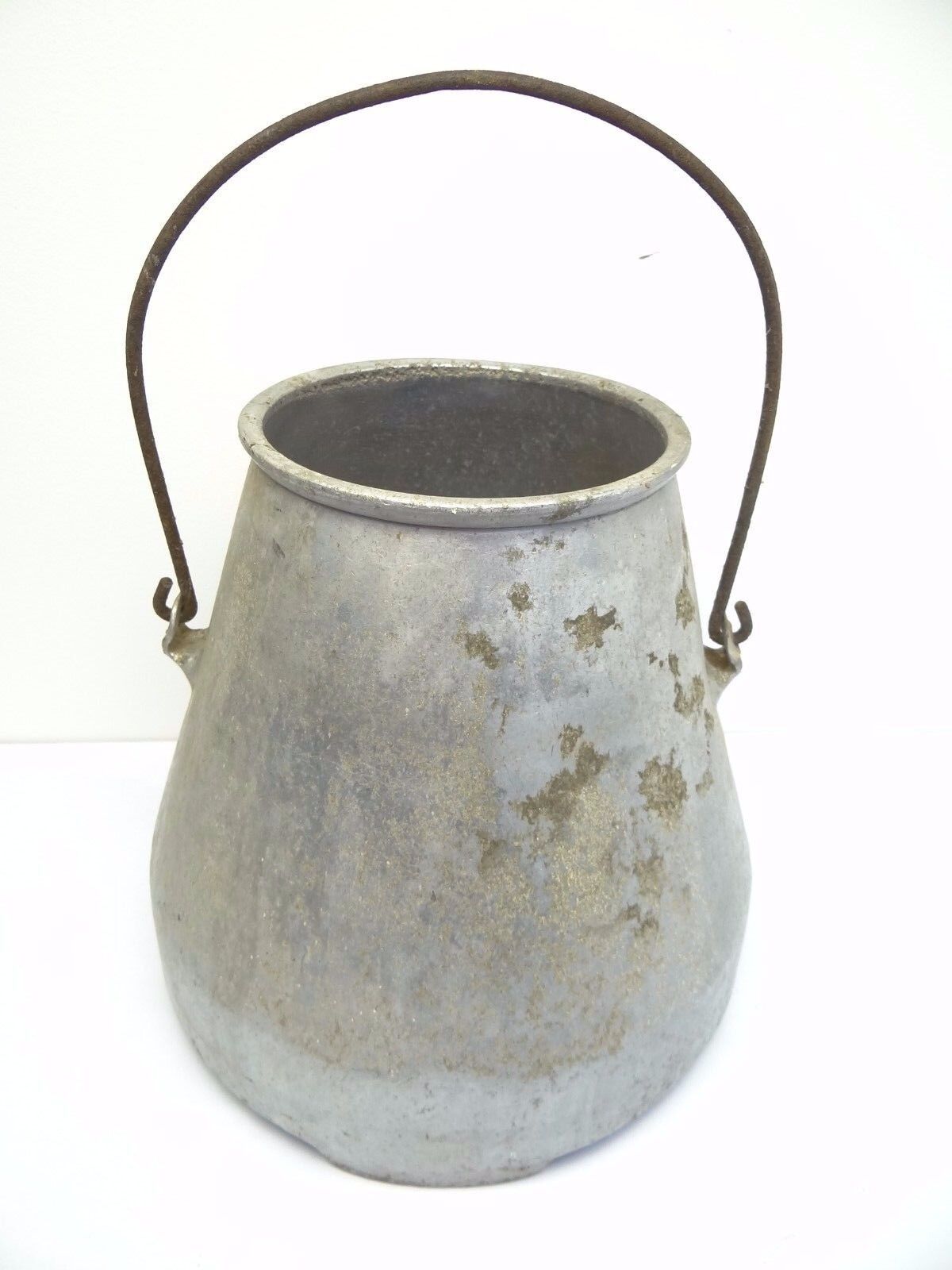 Antique Old Used Large Metal Aluminum Pot Jug Wear-Ever TA. C.U. Co 