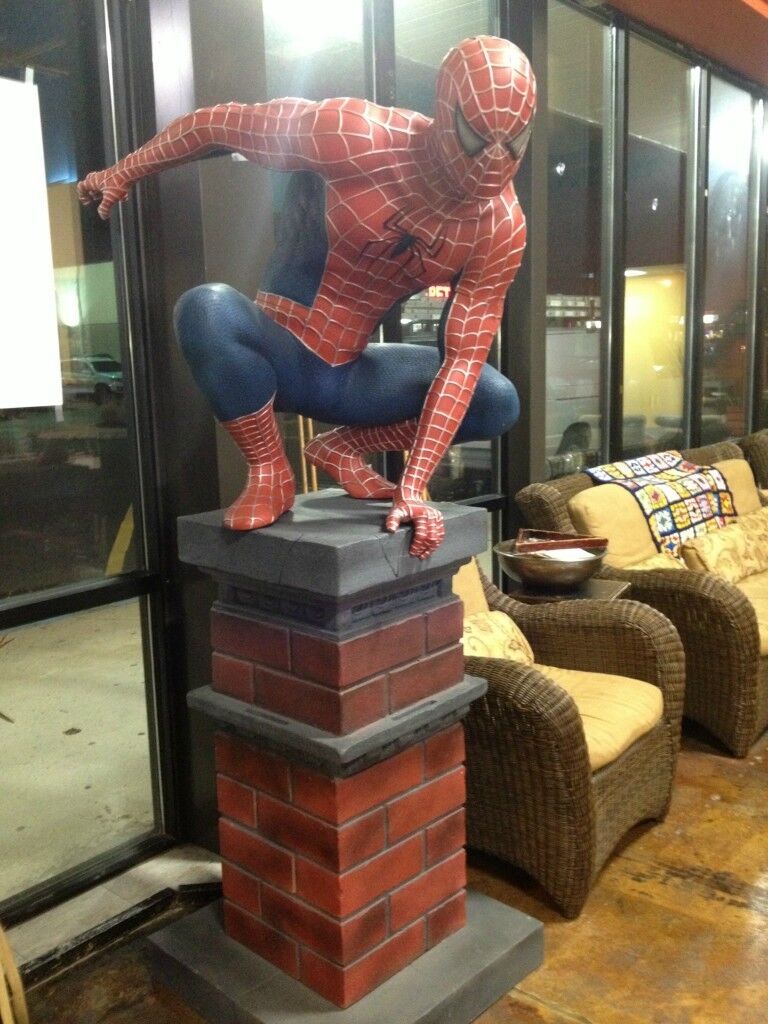 THE AMAZING SPIDERMAN LIFE SIZE STATUE MARVEL SPIDERMAN 3 MOVIE RELEASE