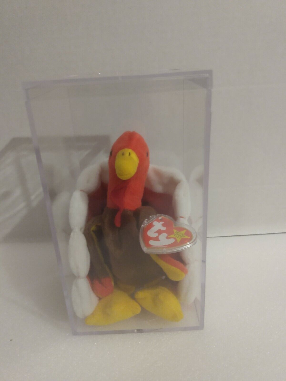 Gobble the Turkey TY Beanie Baby Rare Vintage 1996 Protective Display Case