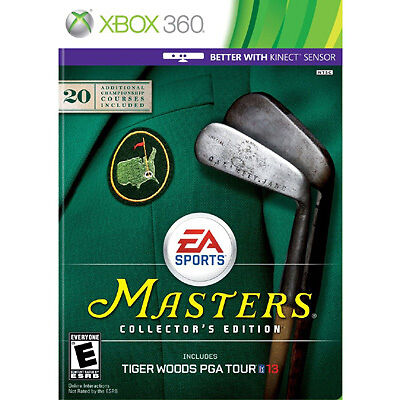 Tiger Woods PGA Tour 13: Masters Collector\'s Edition (Microsoft Xbox 360, 2012) 