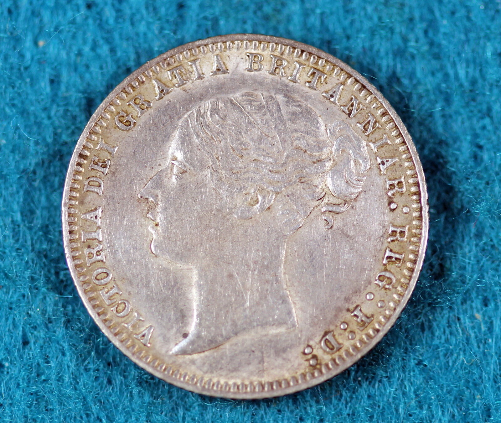 ESTATE FIND 1879 Great Britain Six Pence #C7808