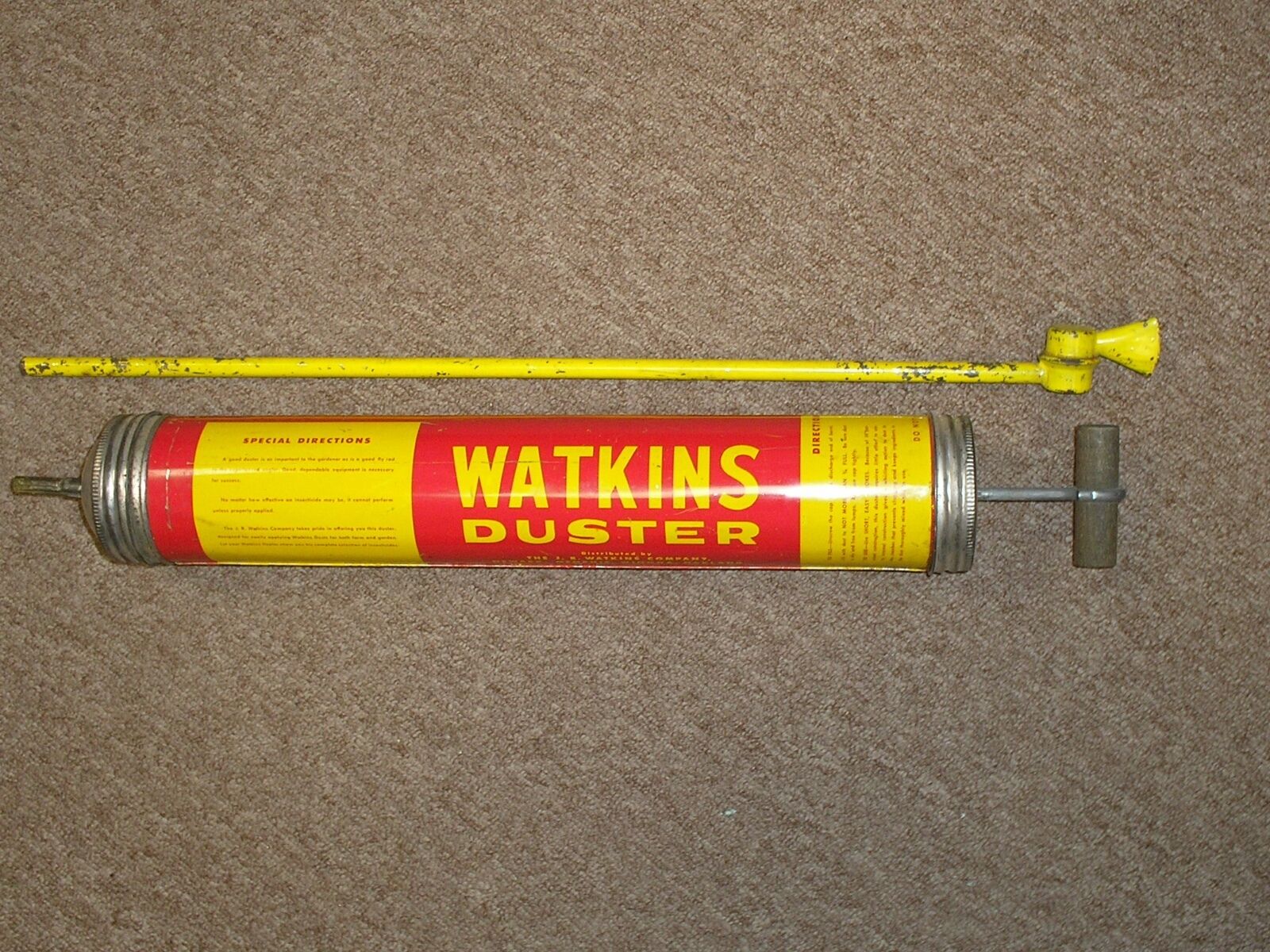 Vintage J. R. Watkins Duster Sprayer Excellent Condition Farm