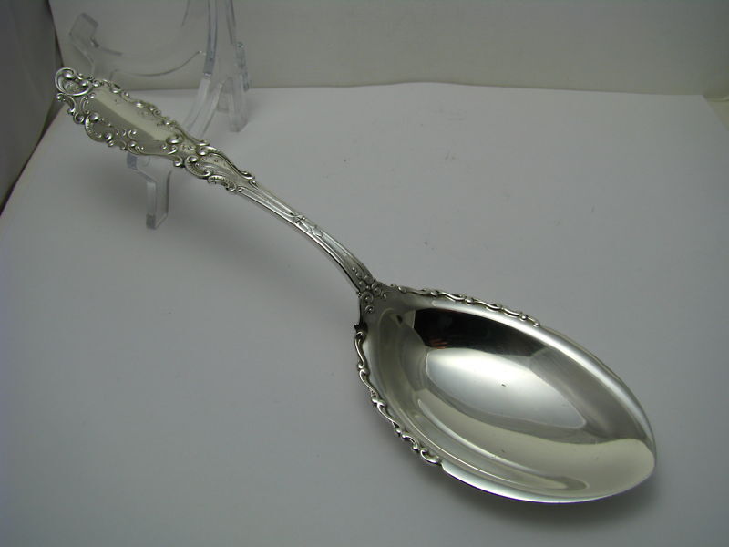 A SOLID STERLING SILVER SPOON CASSEROLE SERVING SPOON Luxembourg by Gorham c1893