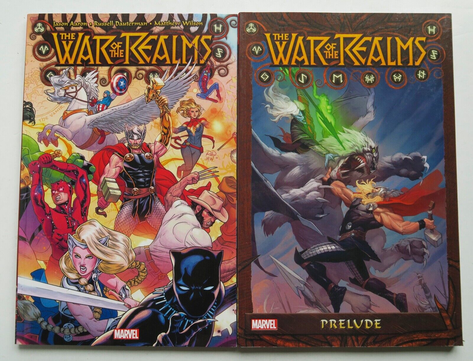 The War of the Realms + Prelude Marvel Graphic Novel Comic Book Lot