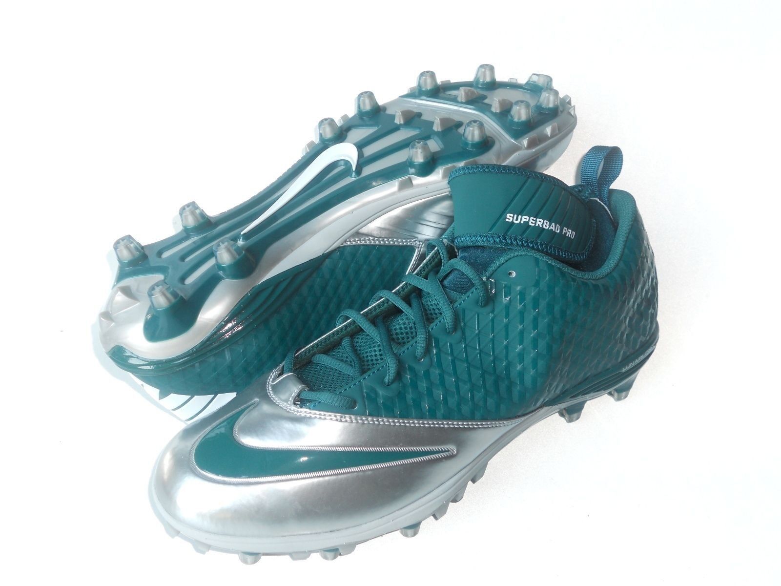 Nike Lunar SuperBad Pro TD NFL PF Football Cleats Style 534994-324 Eagles