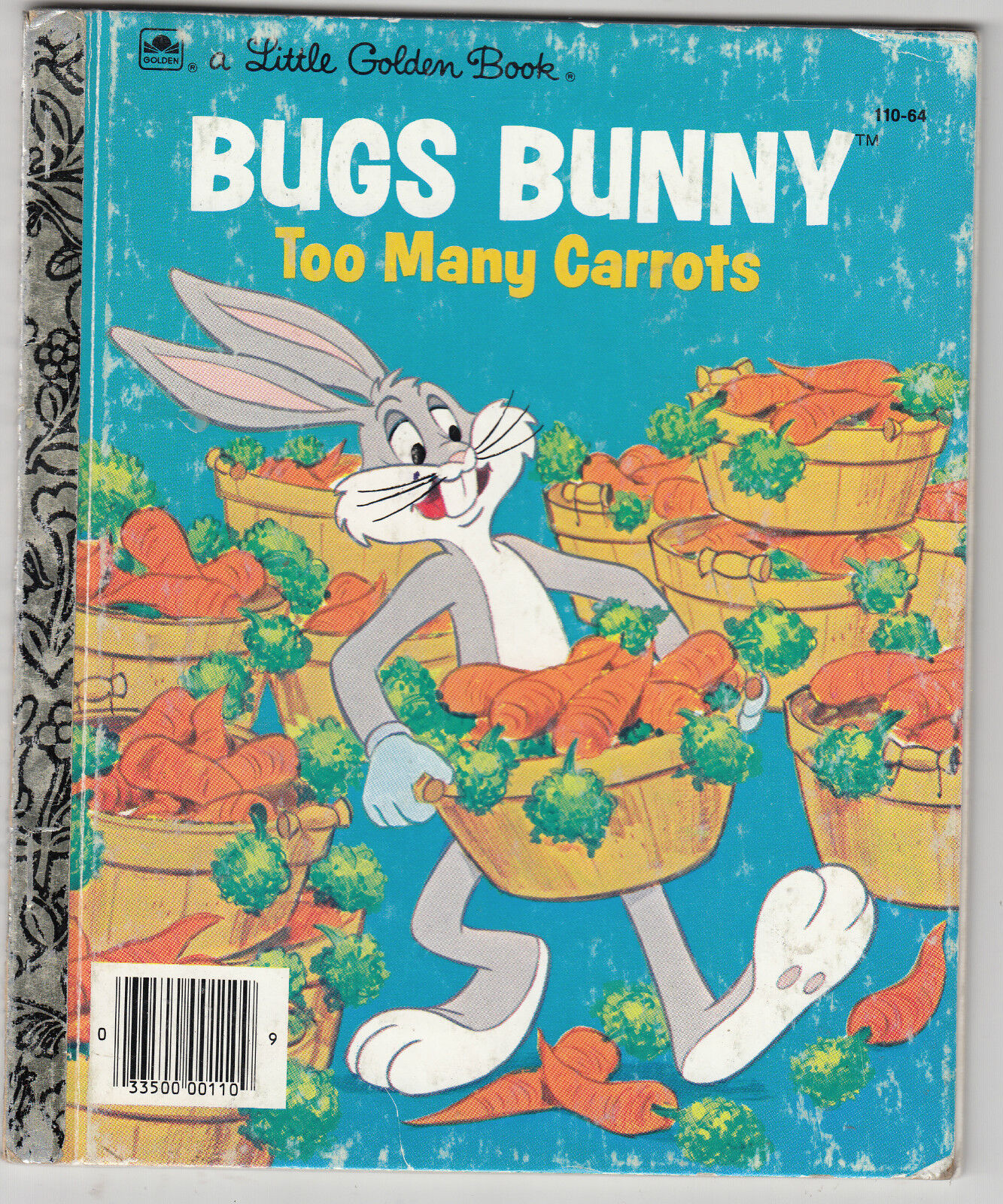 VTG. LITTLE GOLDEN BOOK HC BUGS BUNNY Too Many Carrots by JEAN LEWIS 110-64 1976