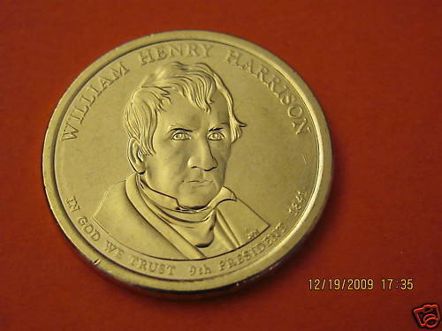 2009-D  BU  Mint State (William H Harrison) US Presidential One Dollar Coin