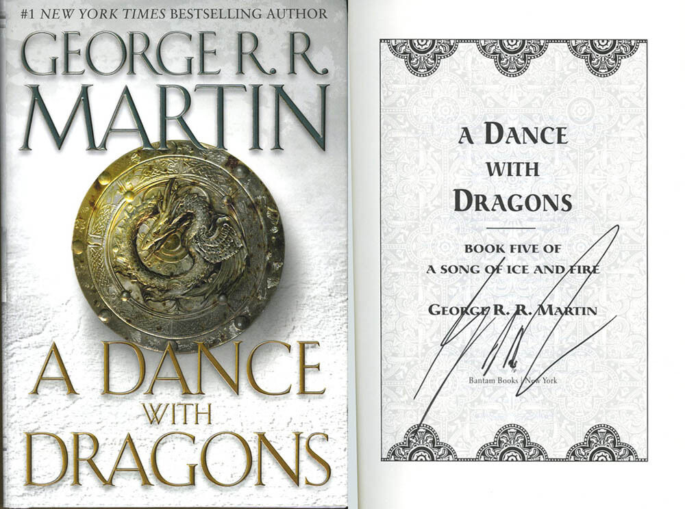 George R.R. Martin SIGNED AUTOGRAPHED A Dance With Dragons HC 1st Ed/1 Ice Fire