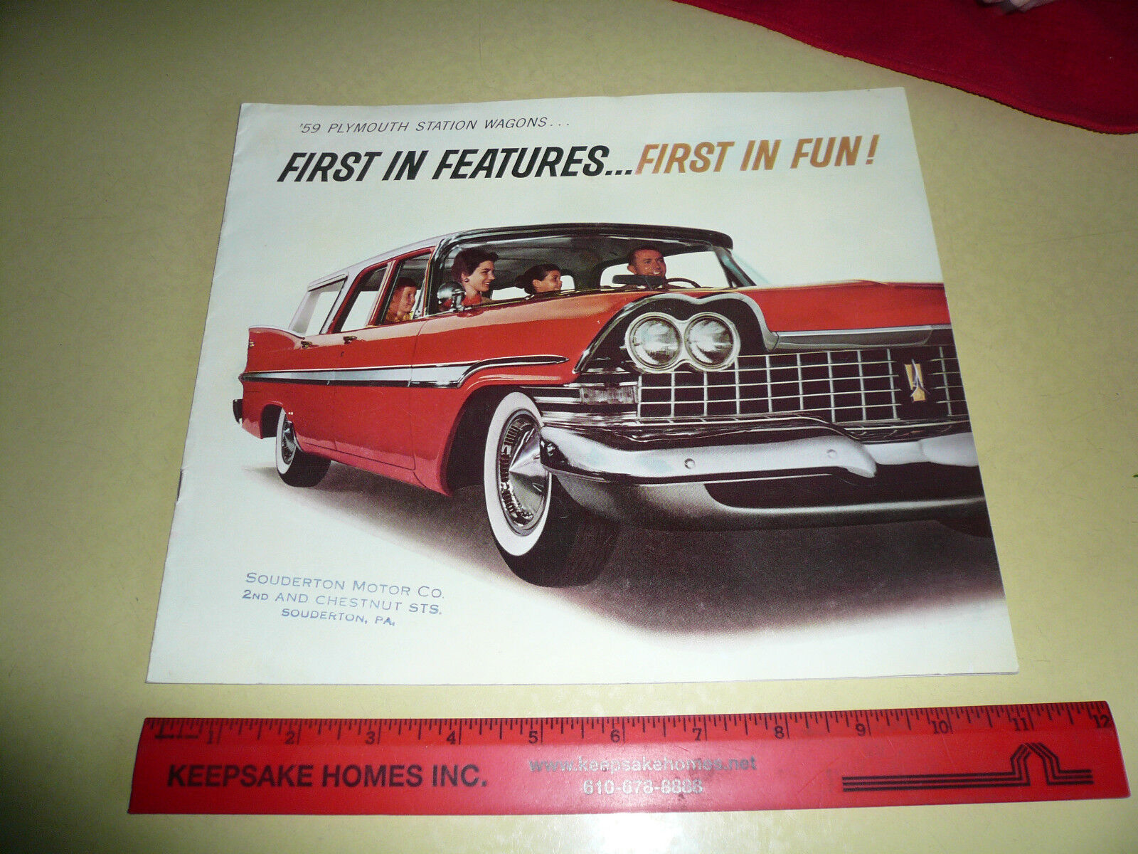 1959 Plymouth Station Wagons Custom Sport Suburban Sales Brochure - Vintage