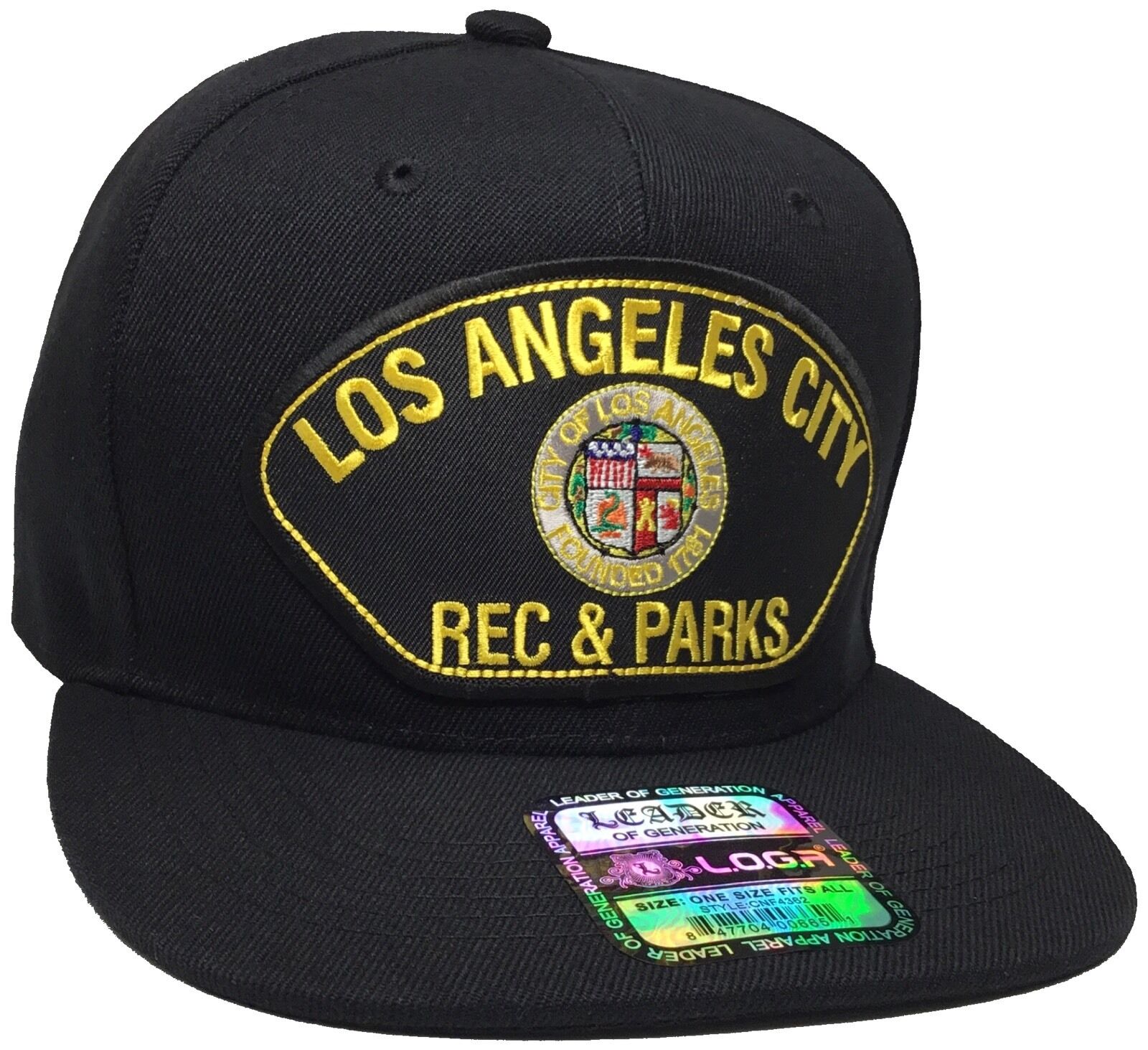 City Of Los Angeles Rec & Parks Black Snapback