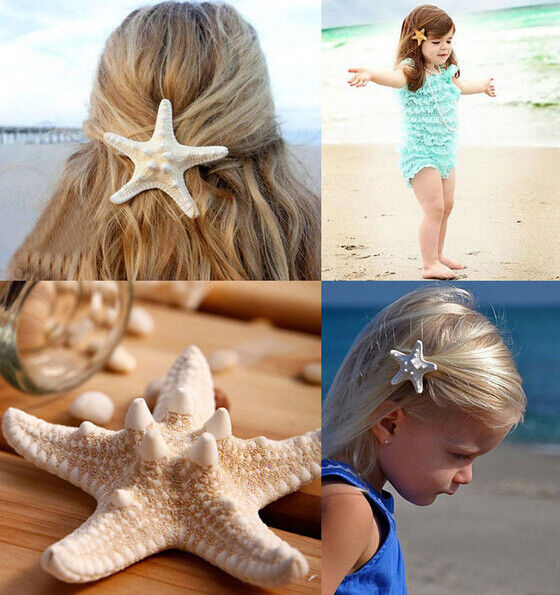 Womens Girls Fashion Elegant Pretty Starfish Sea Star Hairpin Hair Clip one