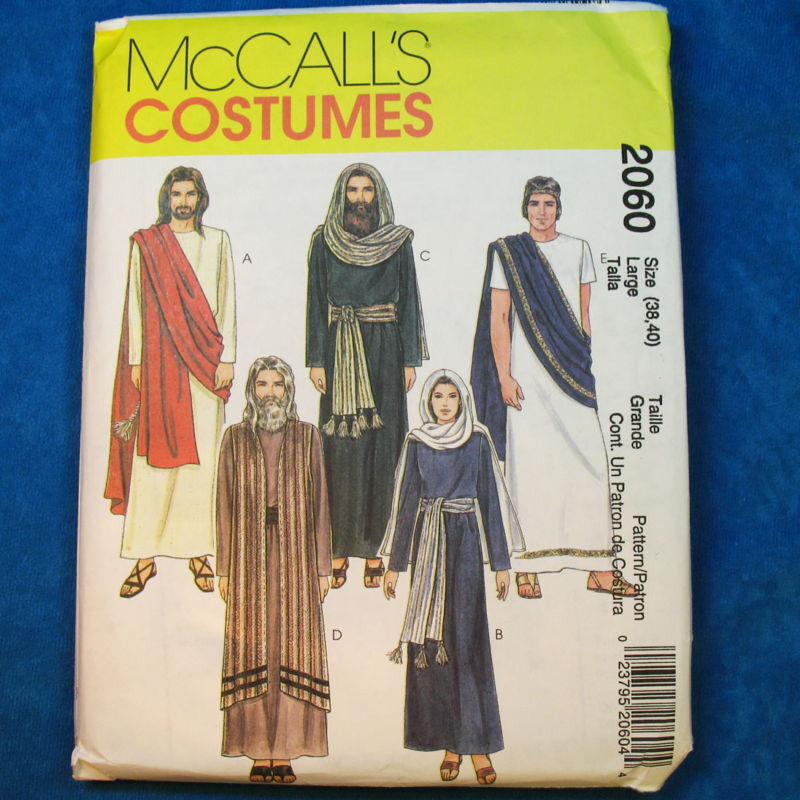 McCall\'s 2060 Easter Passion 8 Character Adult 38 40 Lg Costume Sewing Pattern