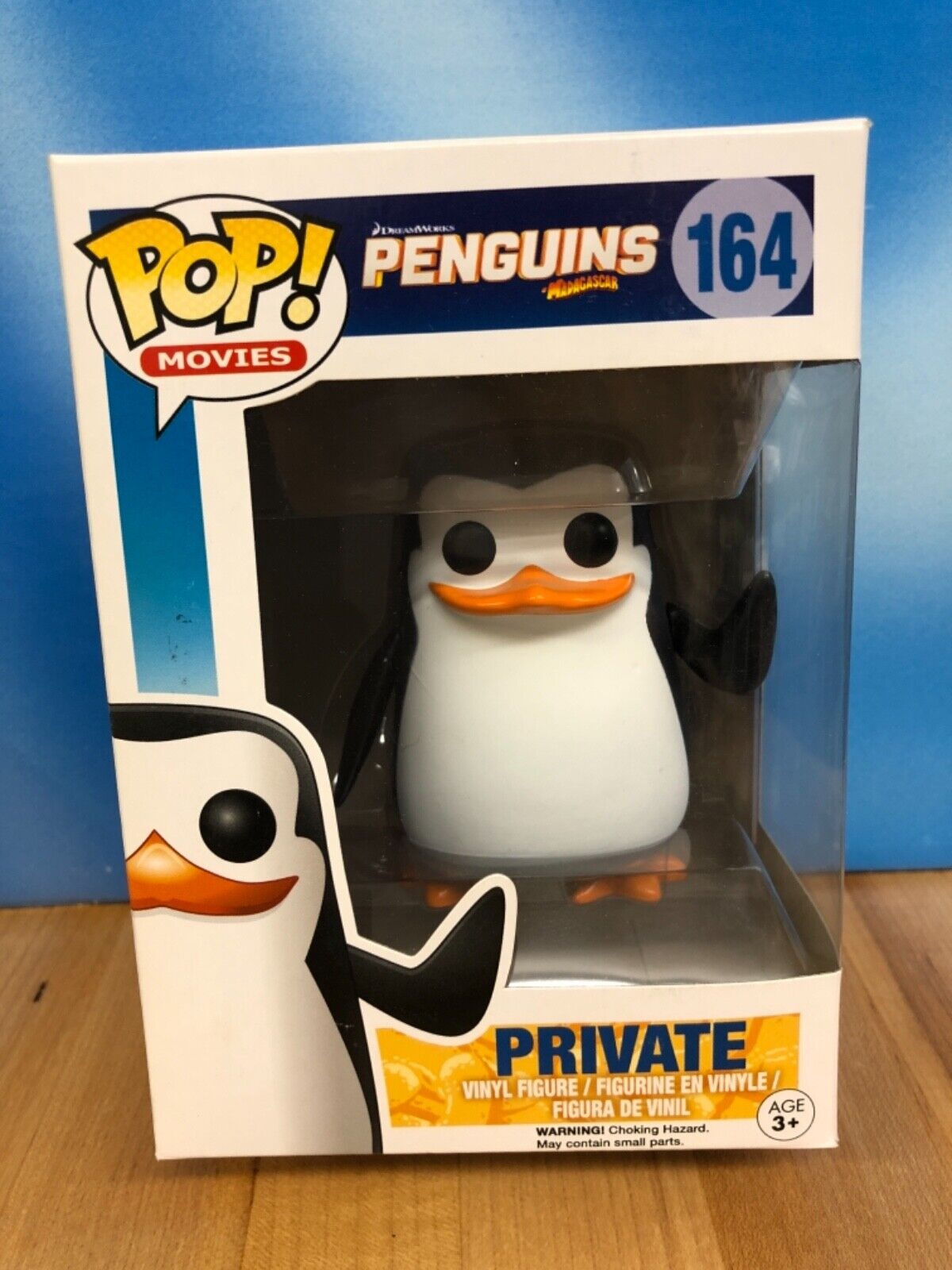 Funko Pop PRIVATE Penguins Of Madagascar #164 NIB Vinyl Figure In Pop Protector