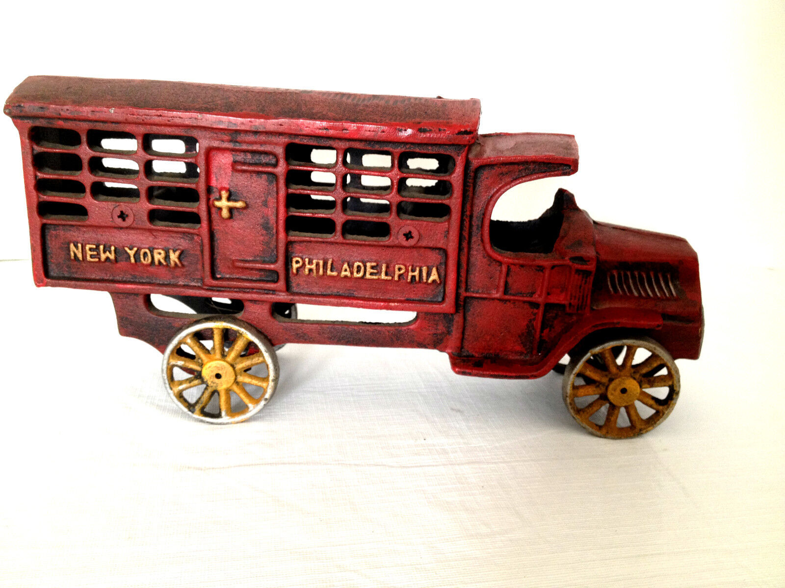 Cast Iron New York Philadelphia Junior Supply Co Truck Vintage Reproduction