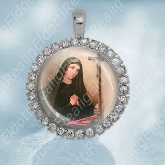 St. Mariana Catholic Christian Medal Pendant Patron Saint Religious Jewelry