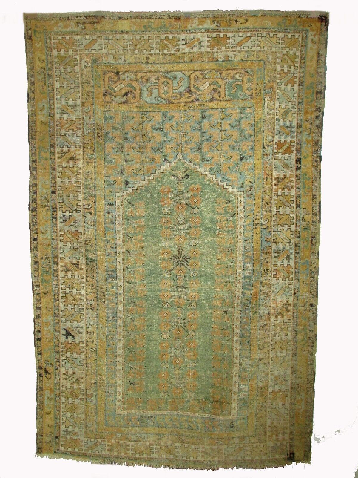A Good Antique 19th Century Prayer Rug with Muted Tones