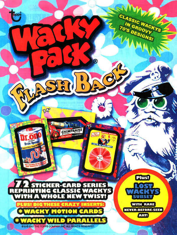2008 Wacky Packages Flashback Series 1 ~ 72 Full Card Set + Bonus Card