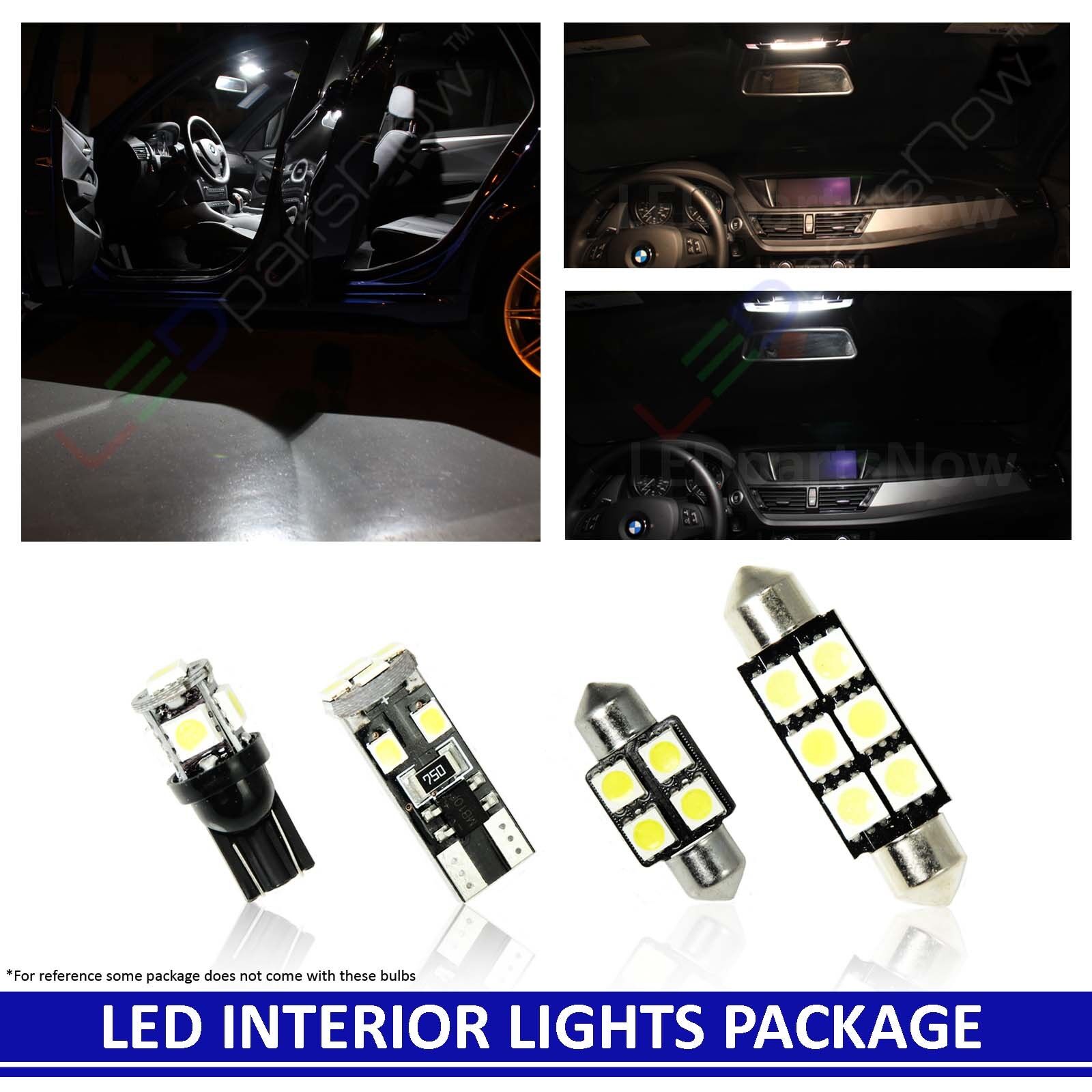12x 2008-2013 Cadillac CTS White Interior LED Light Bulb Package Kit