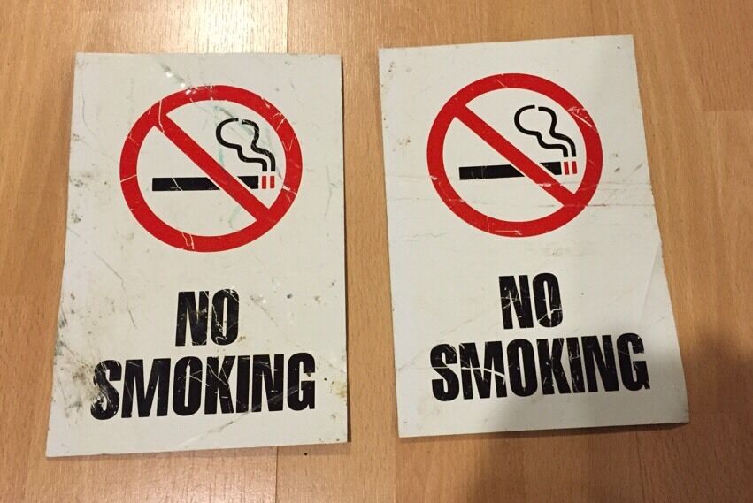 NO SMOKING signs, Metal, 6x9\