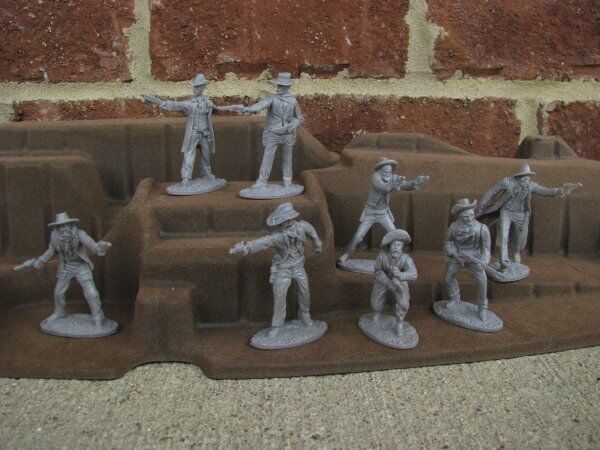 The Gunfighters Austin Cowboys Set Outlaws Pinkerton Texas Rangers Toy Soldiers