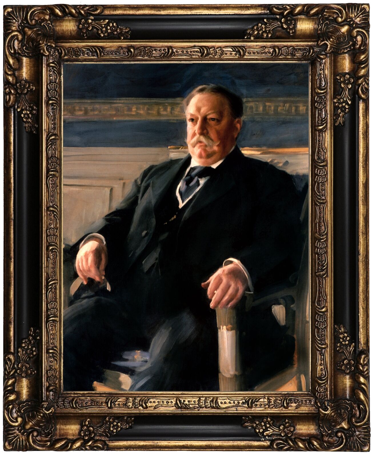 Zorn Portrait of William Howard Taft 1911 Wood Framed Canvas Print Repro 12x16