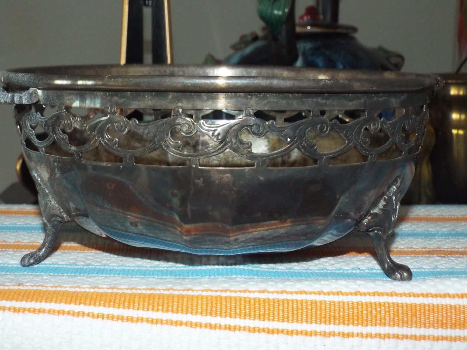 Silver Plate Decorative Bowl By Londale of Sherfield, ENG. Art Deco Period