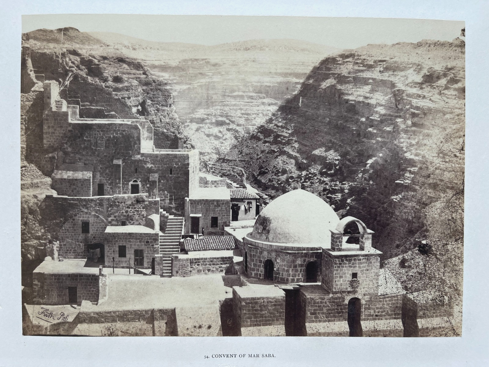 Francis Frith – Convent of Mar Saba, Judean Desert, 1857 | Signed Albumen Print Francis Frith – Convent of Mar Saba, Judean Desert, 1857 | Signed Albumen Print