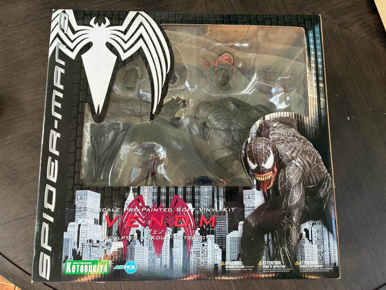 Kotobukiya Spider-man 3 VENOM ARTFX 1/6 Statue Pre-Painted Soft Vinyl Kit Topher