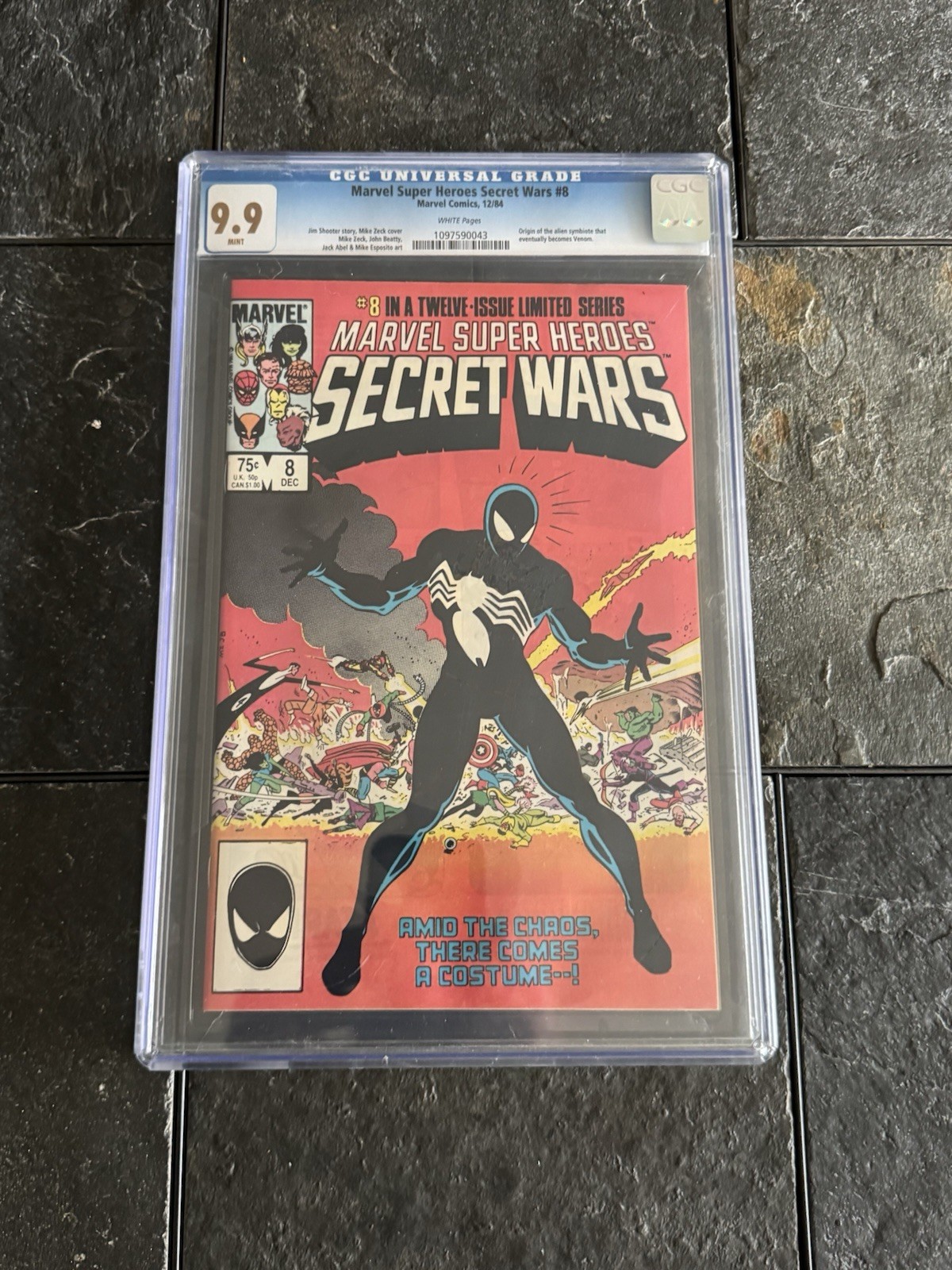 Marvel Super Heroes Secret Wars #8 CGC 9.9 Marvel Comics 1984 Origin Black Suit