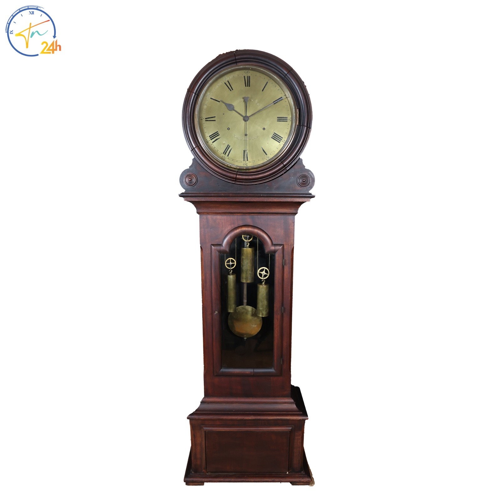1850s H.C. Bodding Manchester 9 Bell Musical Grandfather Clock 1850s H.C. Bodding Manchester 9 Bell Musical Grandfather Clock