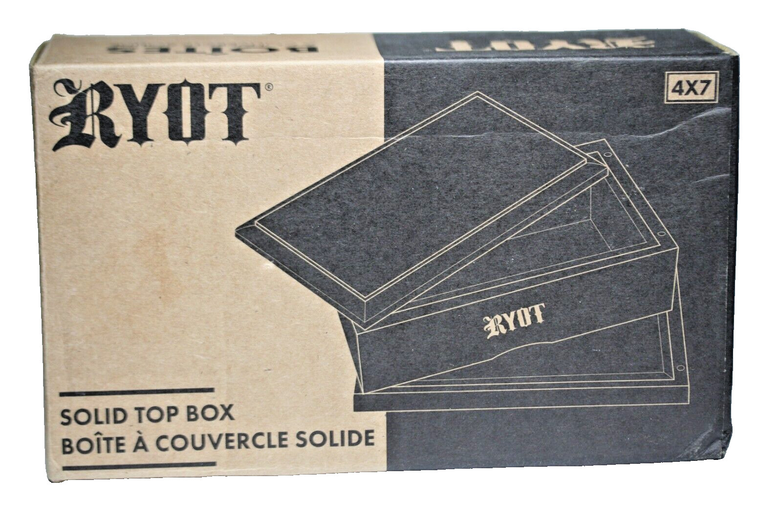 RYOT 4x7 Solid Humidor Walnut Premium Wooden RYOT 4x7 Solid Humidor Walnut Premium Wooden