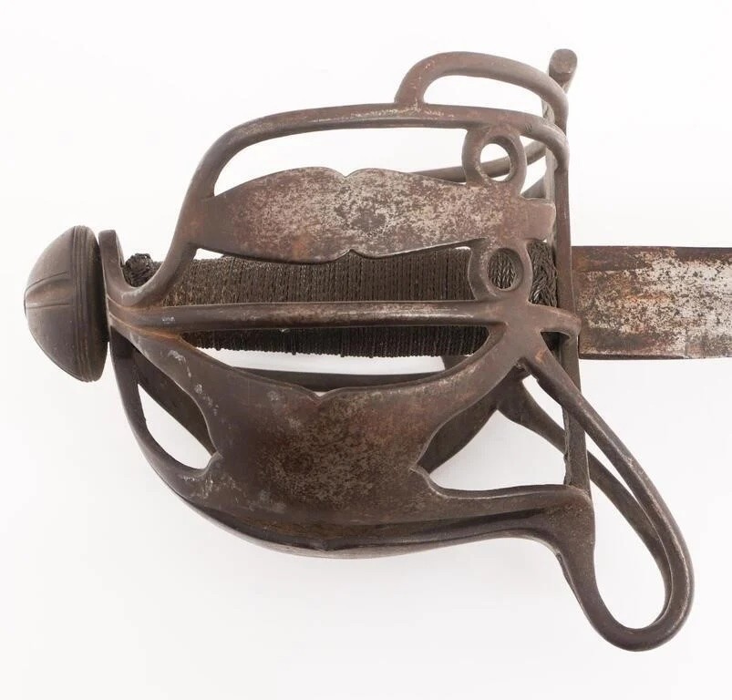 RARE 18th C. SIGNED SCOTTISH BASKET HILT BROADSWORD JACOBITE ANTIQUE SWORD BLADE RARE 18th C. SIGNED SCOTTISH BASKET HILT BROADSWORD JACOBITE ANTIQUE SWORD BLADE