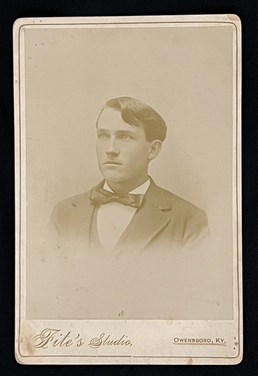 1867 FITES THOMAS EDISON *PRE-ROOKIE* CABINET CARD 1/1 (LONE JACK INVENTORS)