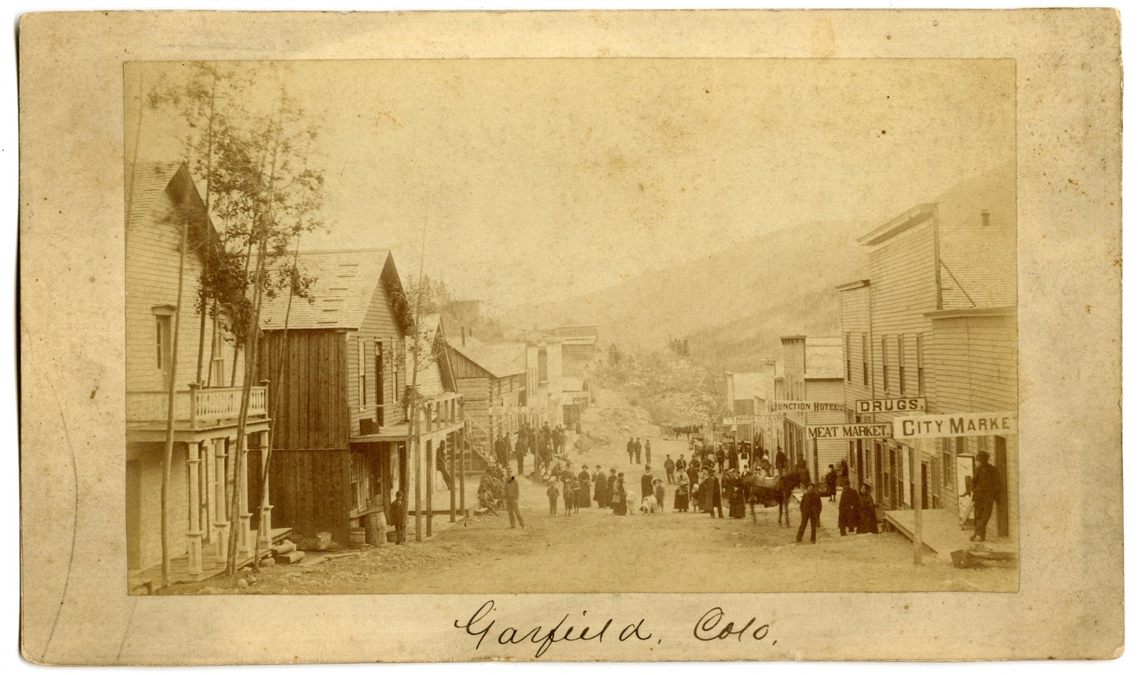 Three Albumen Photos Silver Mining Town Garfield, CO Destroyed by Fire 1880s Three Albumen Photos Silver Mining Town Garfield, CO Destroyed by Fire 1880s