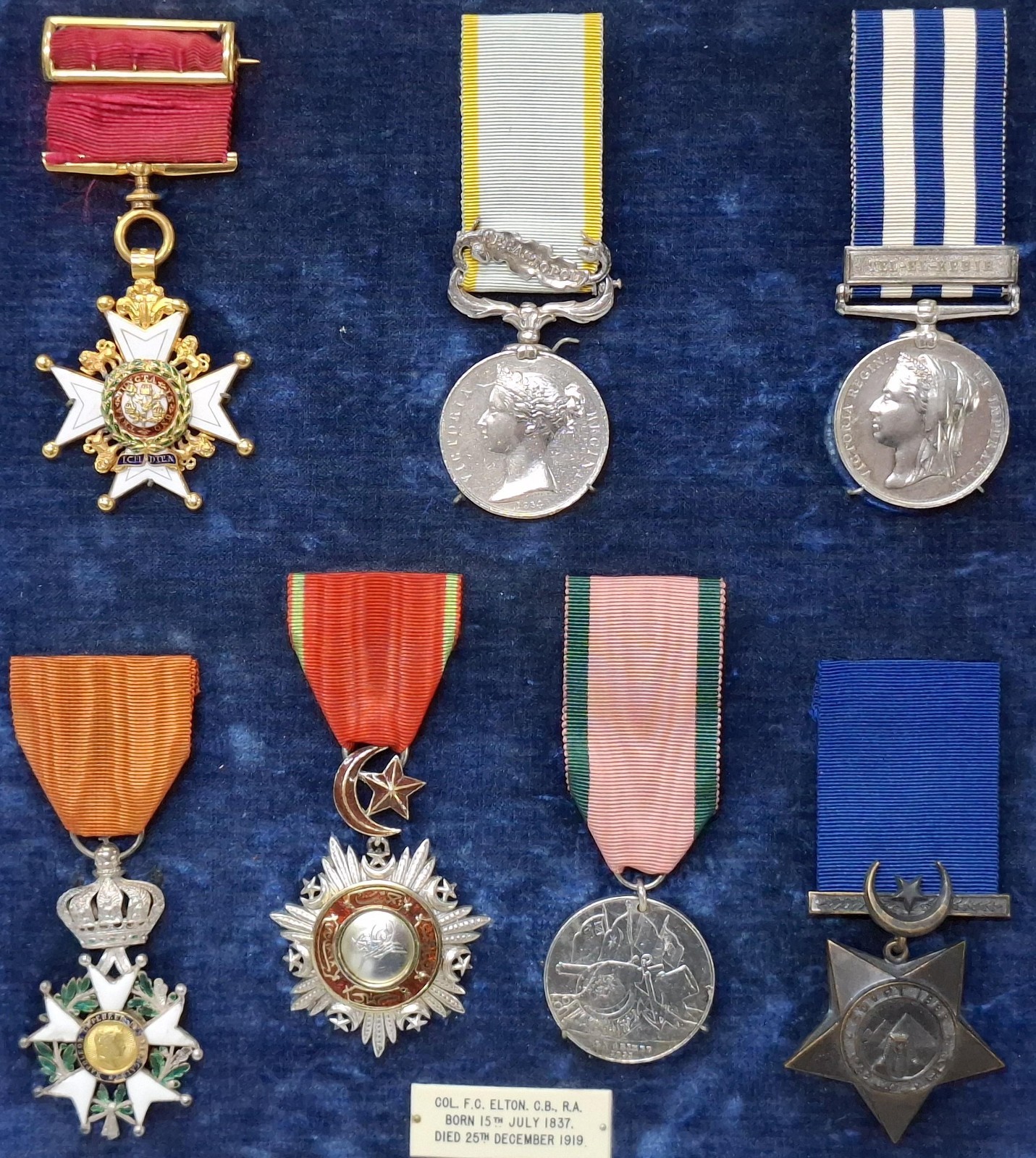 Crimean War Egypt 1882 CB medal group to Colonel Frederick Elton Royal Artillery Crimean War Egypt 1882 CB medal group to Colonel Frederick Elton Royal Artillery