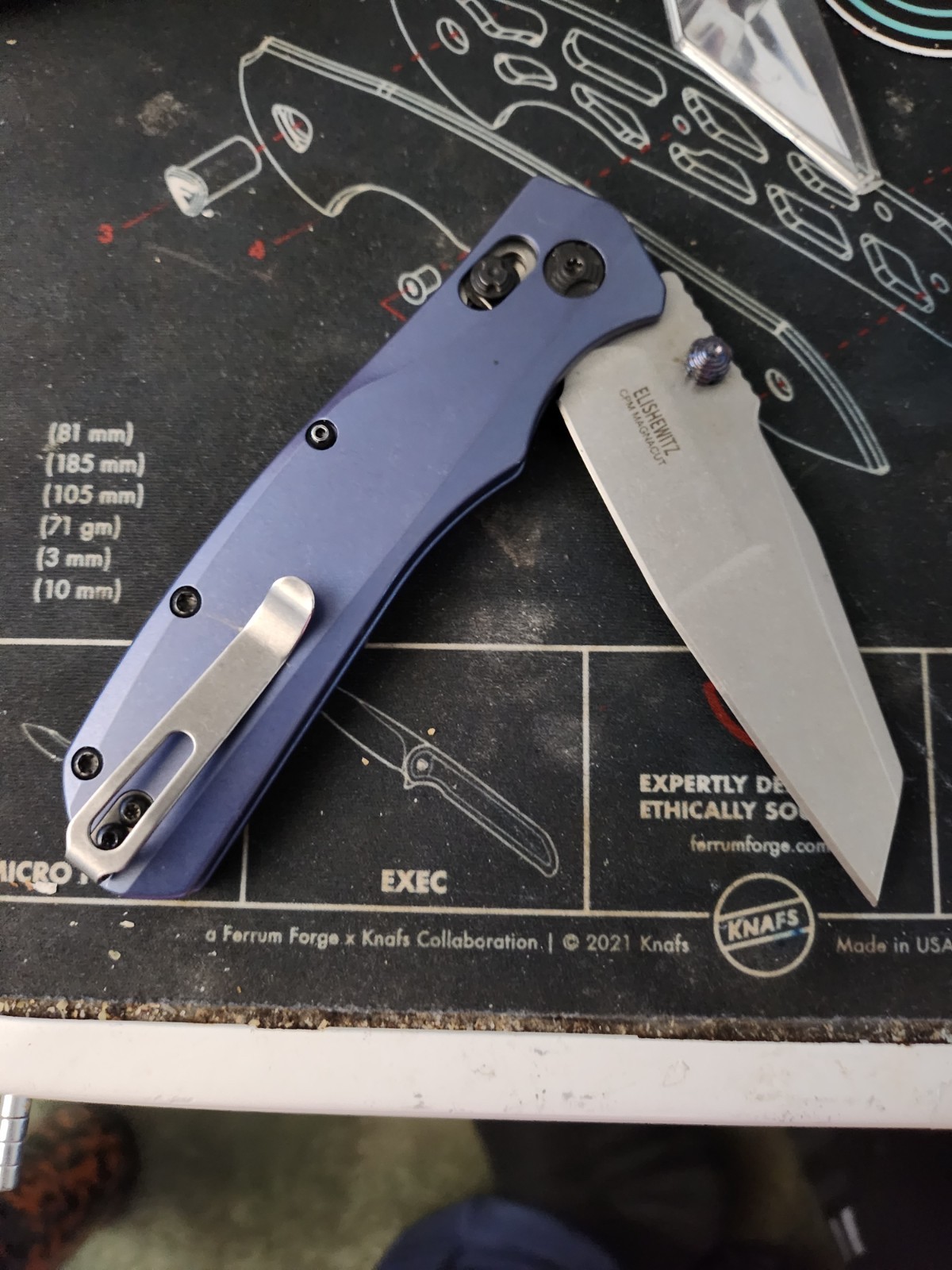 Hogue Deka in Magnacut w/ Flytanium Titanium Scales + Timascus Thumbstuds & XTRA Hogue Deka in Magnacut w/ Flytanium Titanium Scales + Timascus Thumbstuds & XTRA