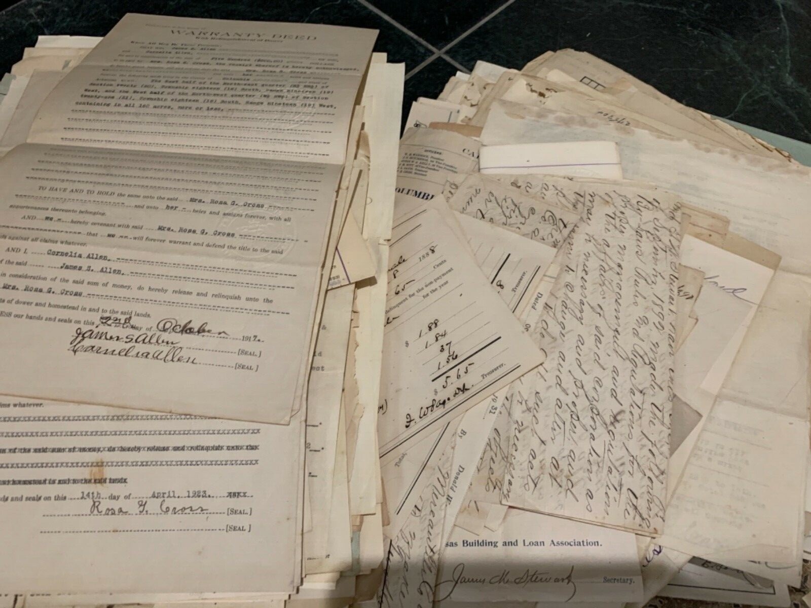 Lot 1870 - 1930 Magnolia Oil Arkansas Contracts Leases Mobil Oil Exxon History