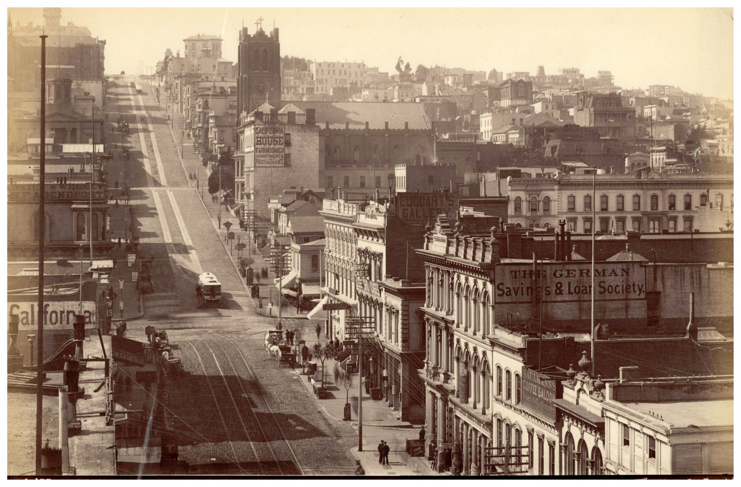 Isaiah West Taber, San Francisco, California Street from Montgomery Street won Isaiah West Taber, San Francisco, California Street from Montgomery Street won