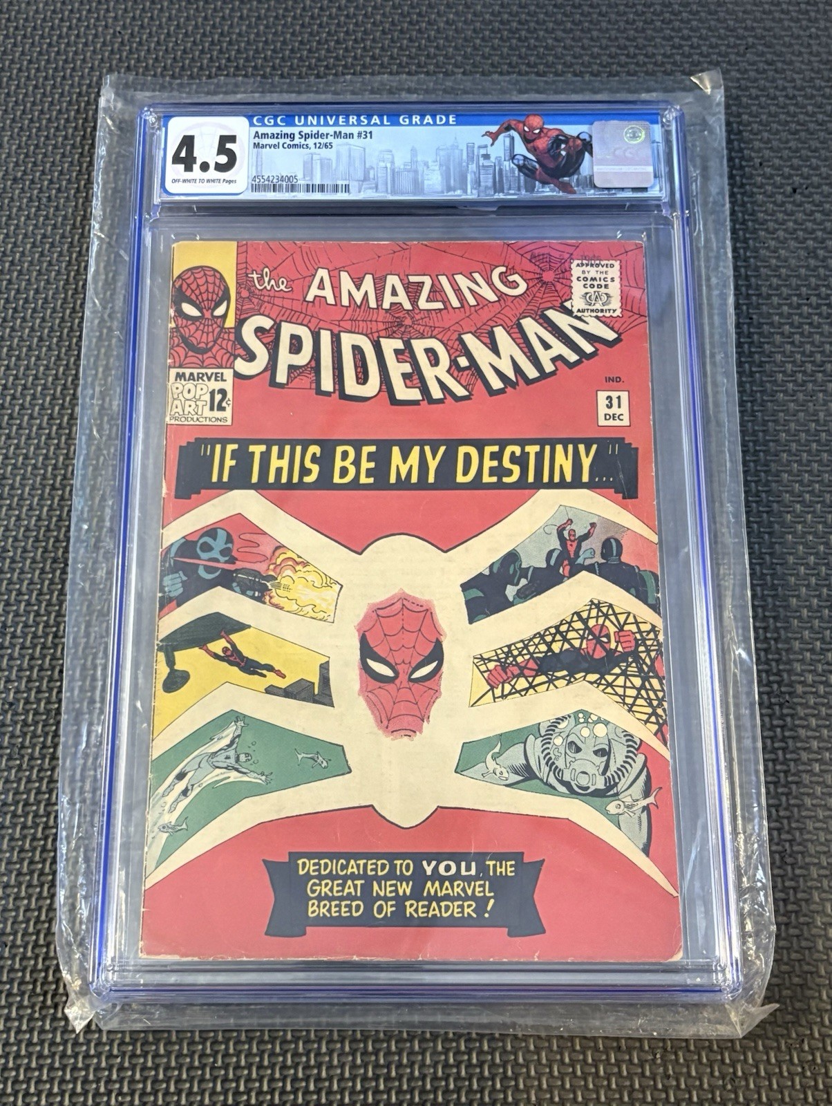 Amazing Spiderman No.31 Huge 🔑 Issue CGC Graded 4.5 Ships Extremely 💨 For 🎄