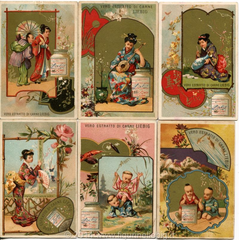 Chromo Liebig Sang. 71 ITA Chinese and Japanese I YEAR 1878/83