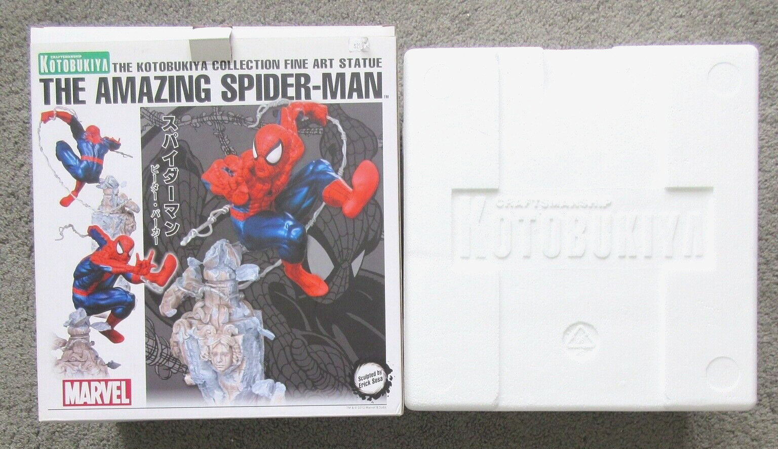 2012 NIB NRFB KOTOBUKIYA SPIDER-MAN UNLEASHED SCULPTURE STATUE /1900 ERICK SOSA 2012 NIB NRFB KOTOBUKIYA SPIDER-MAN UNLEASHED SCULPTURE STATUE /1900 ERICK SOSA