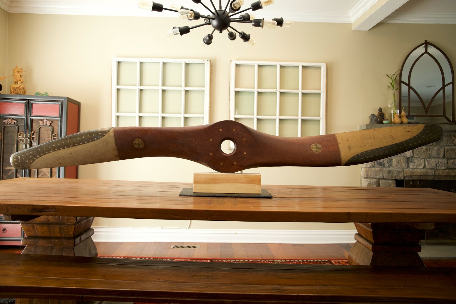 WW1 1915 Antique Wooden Hamilton Airplane Propeller Curtiss US Navy Flying Boat