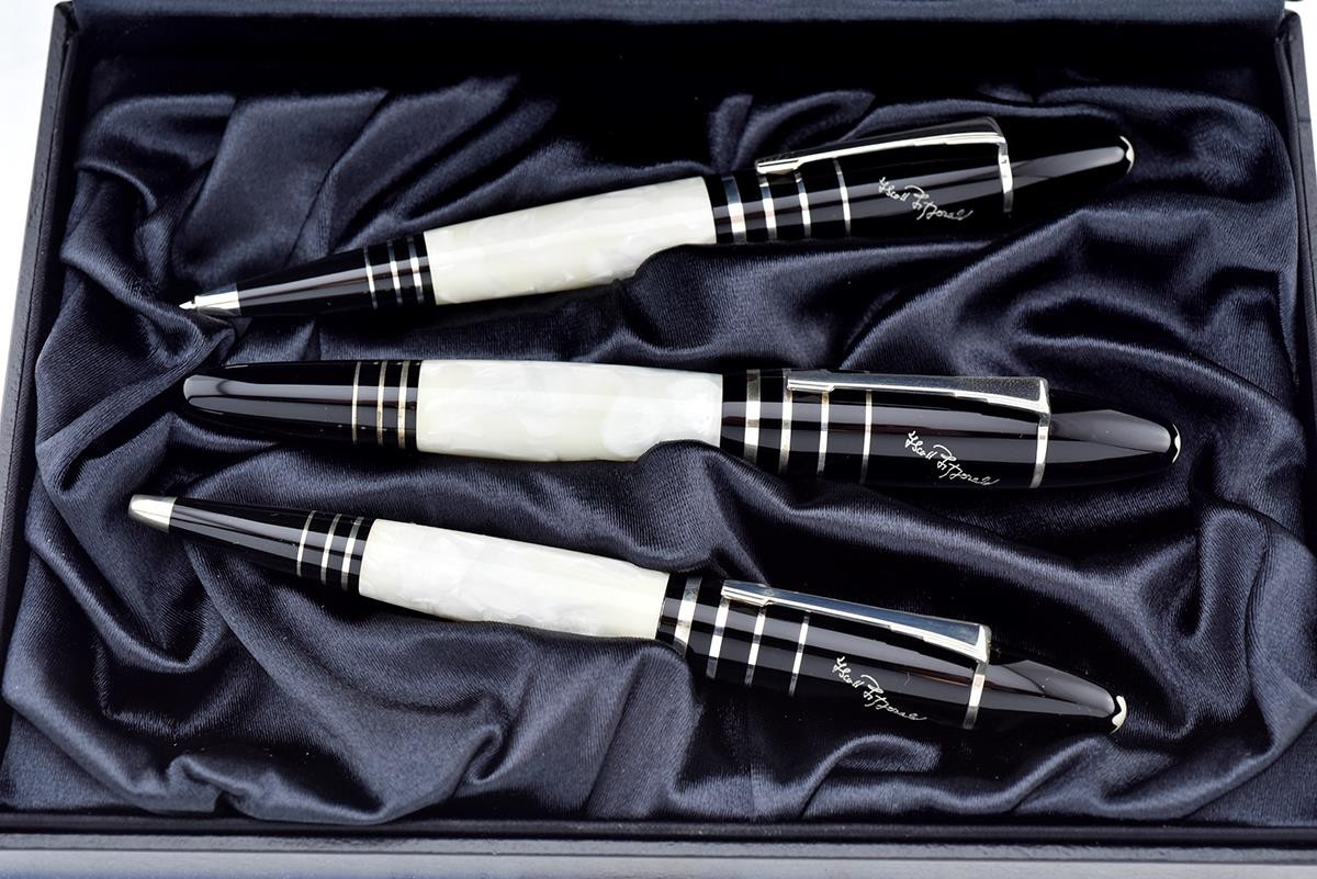 MONTBLANC 2002 WRITERS FRANCIS SCOTT FITZGERALD SET OF 3 PEN FP 18K GOLD BOXED
