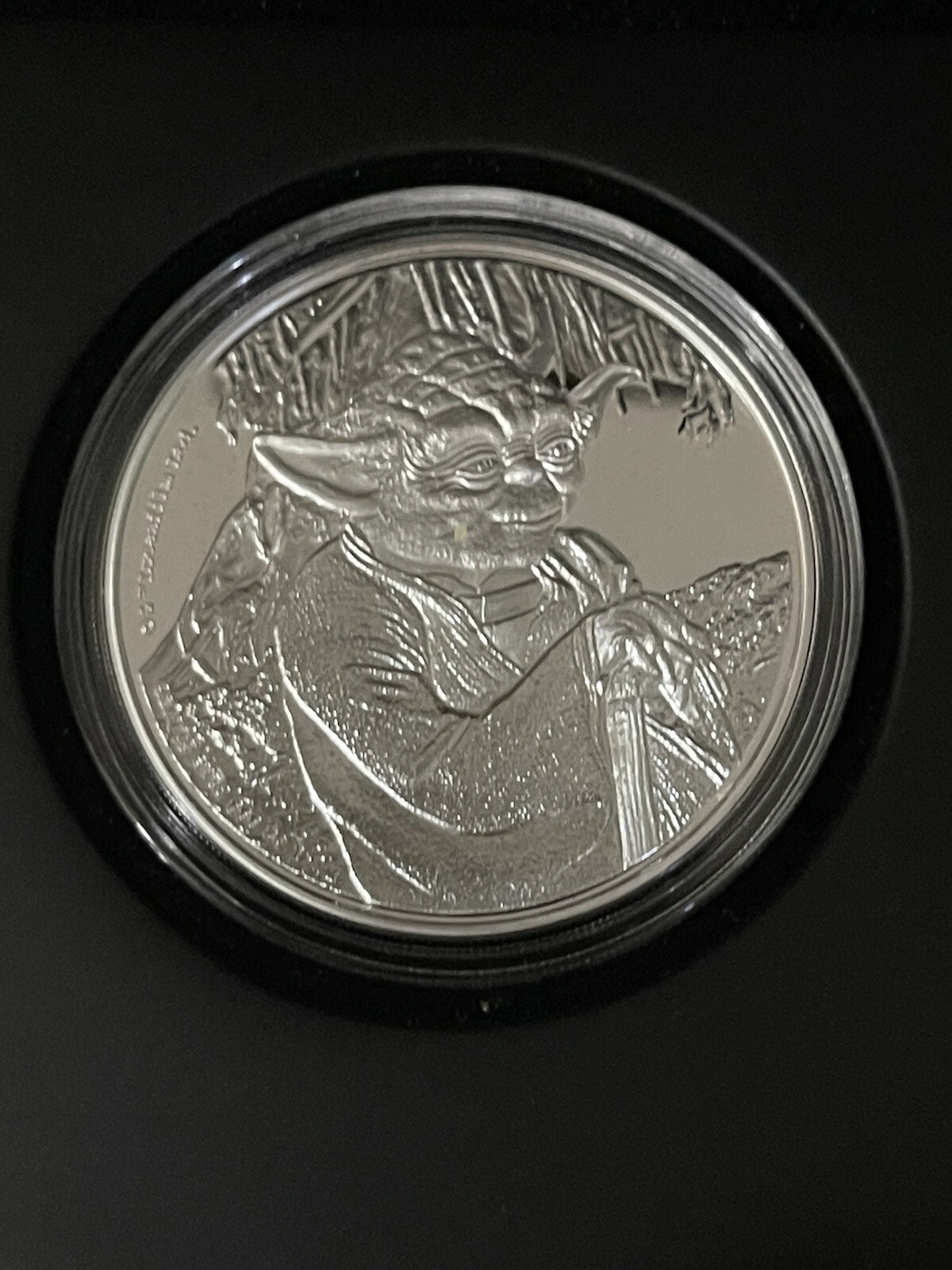 Disney Star Wars Yoda Silver Coin $2 By Niue 2016