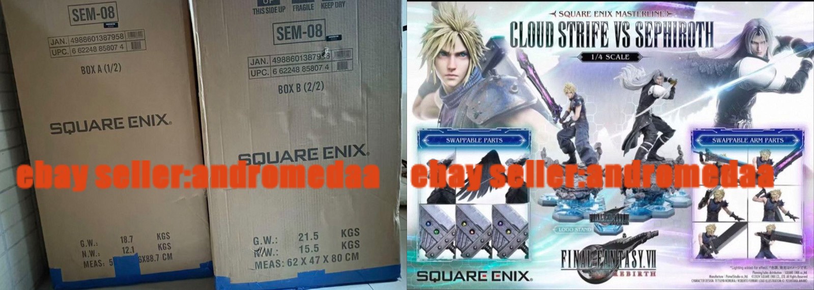 Prime 1 Studio P1S 1/4 Rebirth Cloud & Sephiroth Premium Statue IN STOCK Prime 1 Studio P1S 1/4 Rebirth Cloud & Sephiroth Premium Statue IN STOCK