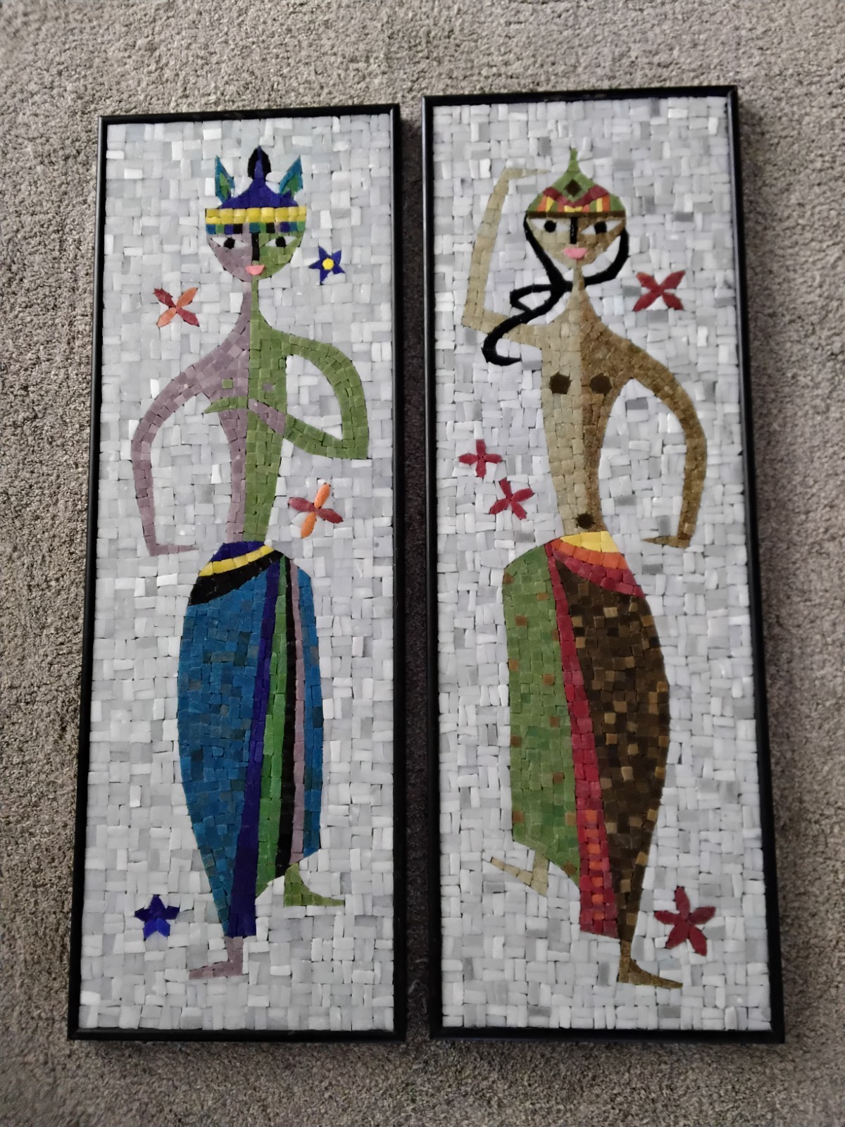 MCM Evelyn Ackerman ERA mosaics titled Balinese dancers circa 1958. MCM Evelyn Ackerman ERA mosaics titled Balinese dancers circa 1958.