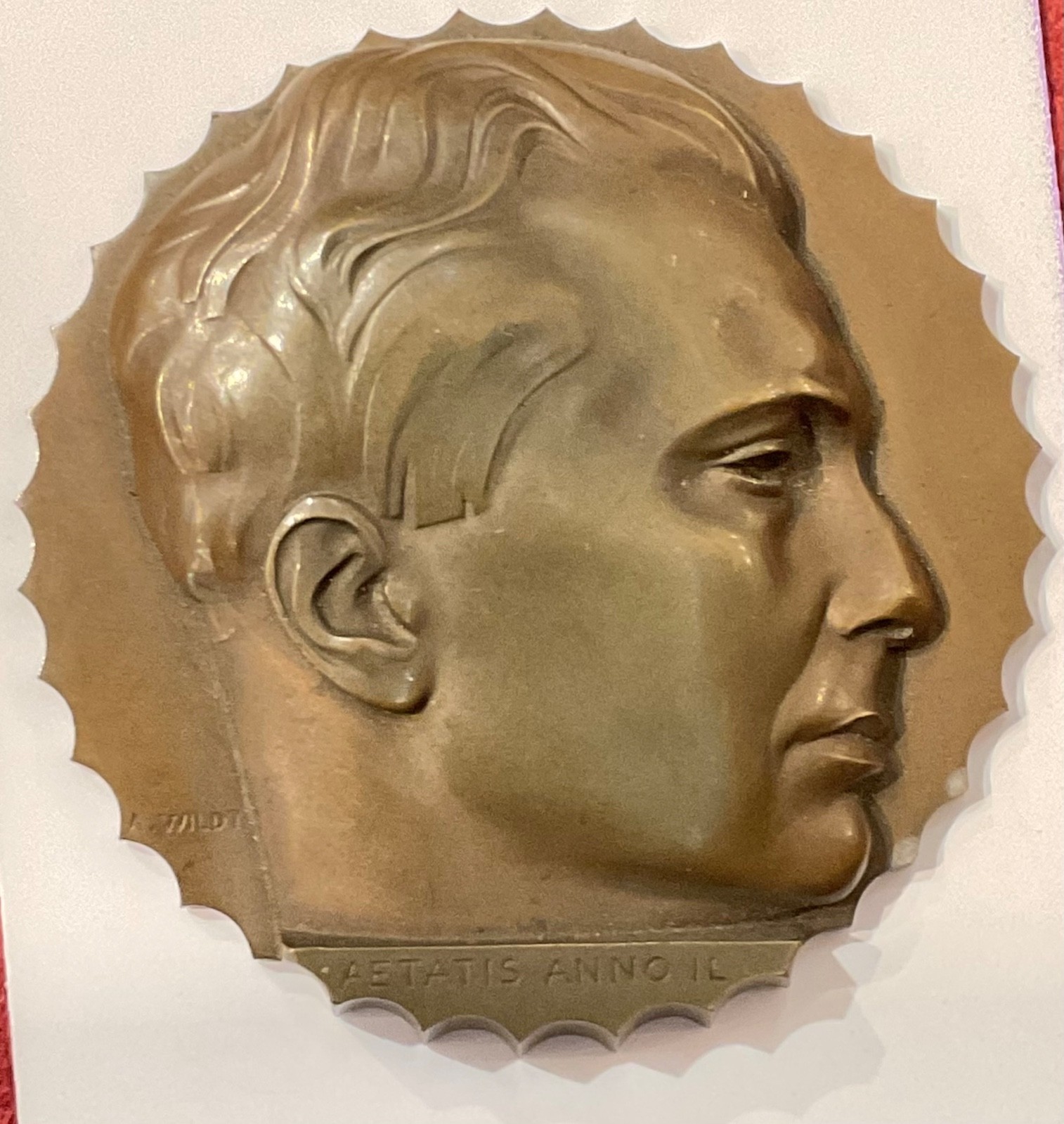 WILDT ADOLFO SCULPTOR MEDAL MEMORY TO CARLO HOEPLI THE FOUNDER ULRICO 1928