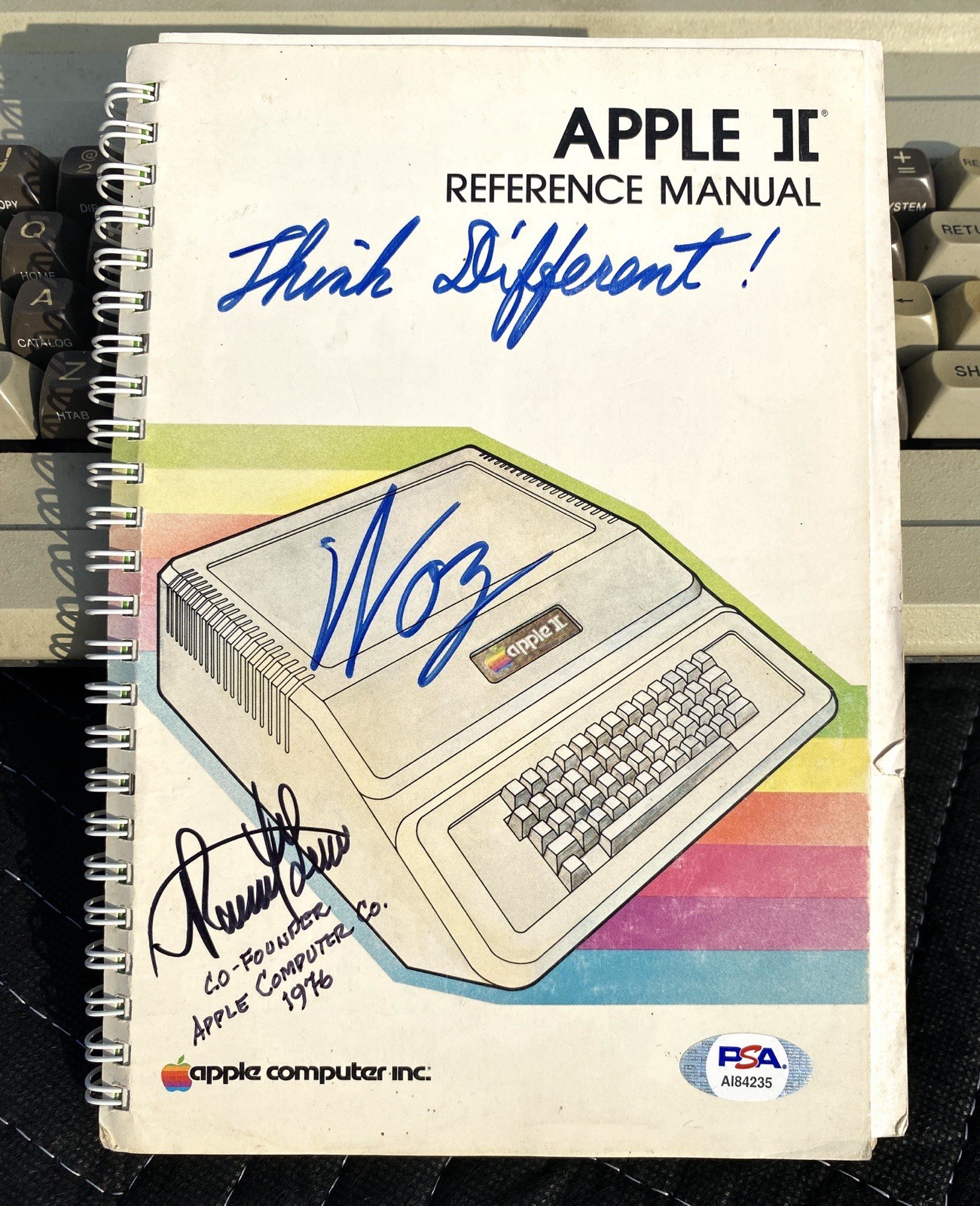 Steve Wozniak & Ronald Wayne Signed Apple II Manual (PSA) + Apple II Plus Steve Wozniak & Ronald Wayne Signed Apple II Manual (PSA) + Apple II Plus