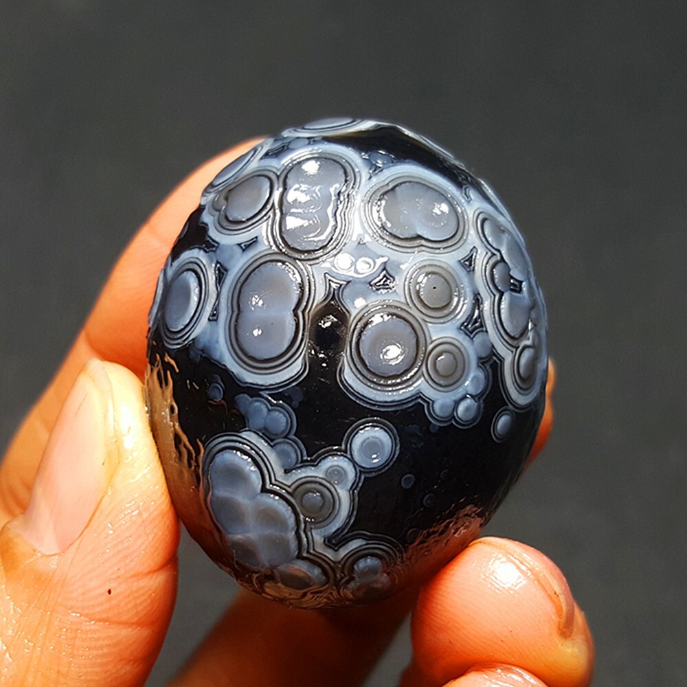 Rare58.4G Natural Gobi agate eye Agate Madagascar 51A32+ Rare58.4G Natural Gobi agate eye Agate Madagascar 51A32+